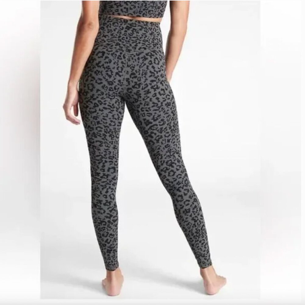 Athleta Elation Ultra High Rise Tight Leopard Print Animal Athleisure Size XXS - Picture 2 of 14